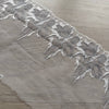 Pizzo Ricamato Grigio Antracite e Argento