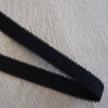 14mm black scalloped elastic braces