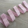 Sbieco elastico rosa satinato 20mm