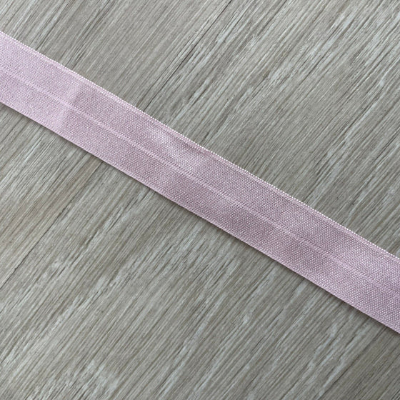 Sbieco elastico rosa satinato 20mm