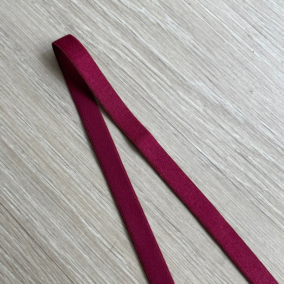 Elastico bretelle borgogna/bordeaux 12mm