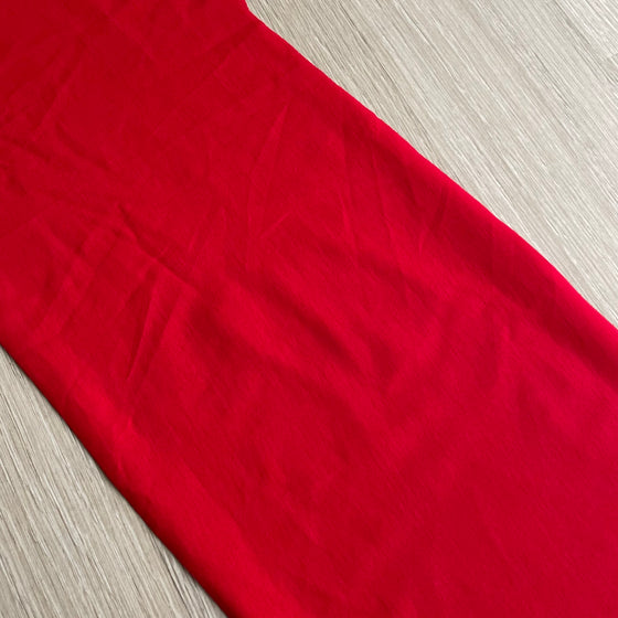 Tessuto in 100% cotone rosso per intimo, tessuto per tassello slip, fodera interna intimo