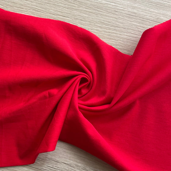 Tessuto in 100% cotone rosso per intimo, tessuto per tassello slip, fodera interna intimo