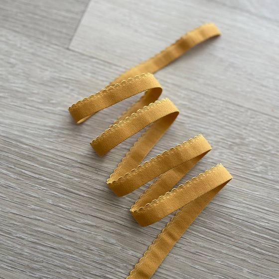 Elastico smerlato giallo scuro 15mm