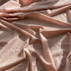 Tessuto Microfibra Bielastica "Second Skin" – Stampa Floreale Rosa e Oro – Made in France