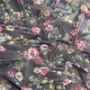 Tulle Powernet Bielastico Blu - Fantasia Fiori Colorati (145 cm) - Made in France
