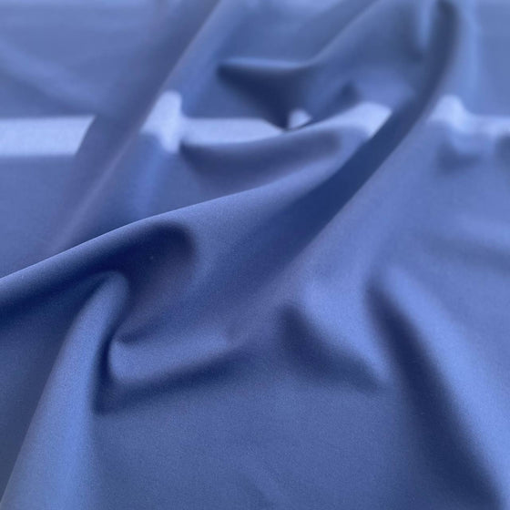 Lycra tessuto bielastico blu per lingerie, costumi, abbigliamento sportivo e lingerie a taglio libero