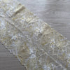 Pizzo Elastico Floreale Bicolore Bianco e Giallo