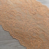 Pizzo Elastico Smerlato Floreale Color Caramello