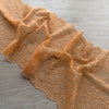 Pizzo Elastico Smerlato Floreale Color Caramello