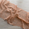 Pizzo Elastico Floreale Color Mattone/Nude