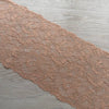 Pizzo Elastico Floreale Color Mattone/Nude