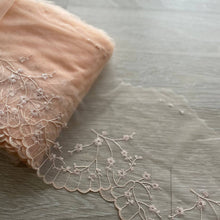  Pizzo con un lato smerlato nude con ricami delicati