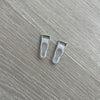 Clip/gancio argento per reggicalze 10mm