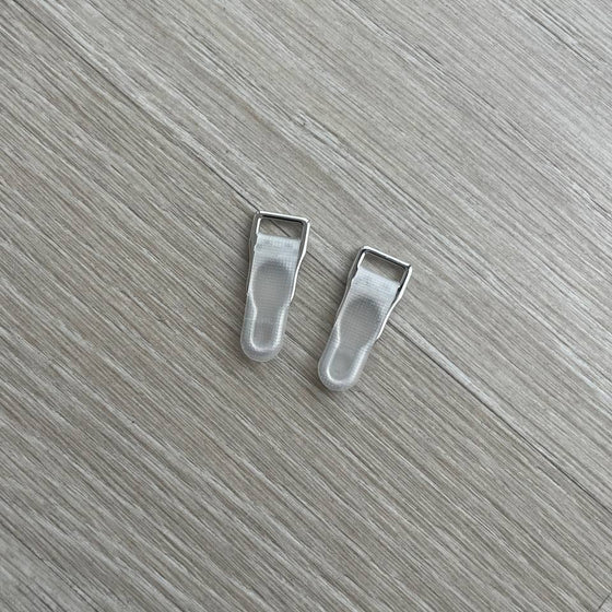 Clip/gancio argento per reggicalze 10mm