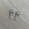 Clip/gancio argento per reggicalze 10mm