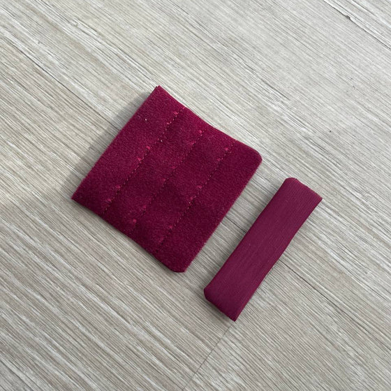 Chiusura borgogna/bordeaux 3 ganci per reggiseno chiusura per lingerie