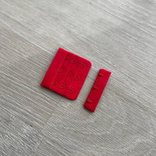  Chiusura rossa 3 ganci per reggiseno chiusura per lingerie 57mm